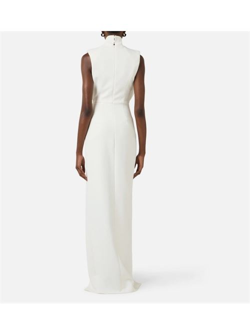 Abito Red Carpet in crêpe leggero con rever in raso ELISABETTA FRANCHI | ABR3161E2.360